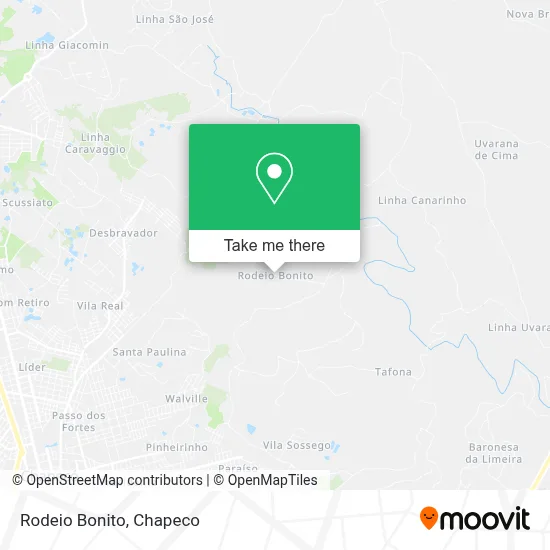 Rodeio Bonito map