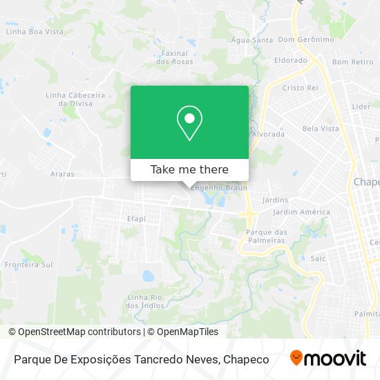 Mapa Parque De Exposições Tancredo Neves