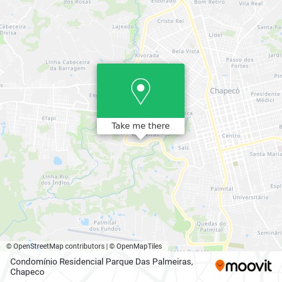 Mapa Condomínio Residencial Parque Das Palmeiras