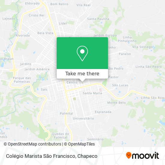 Mapa Colégio Marista São Francisco