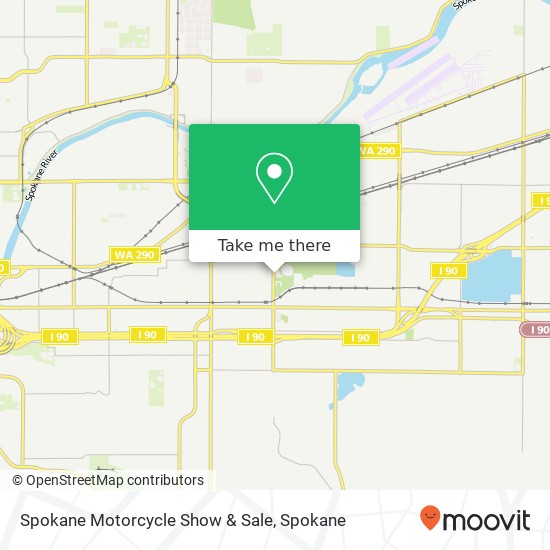 Spokane Motorcycle Show & Sale map