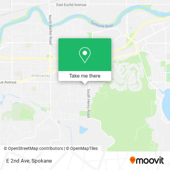 E 2nd Ave map