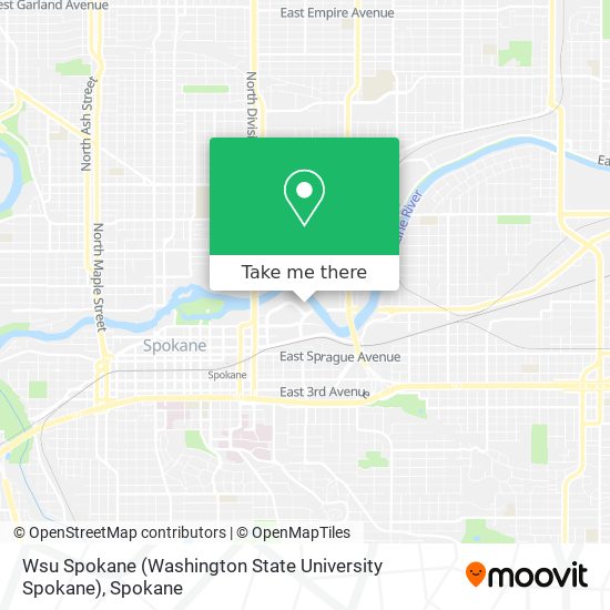 Wsu Spokane (Washington State University Spokane) map