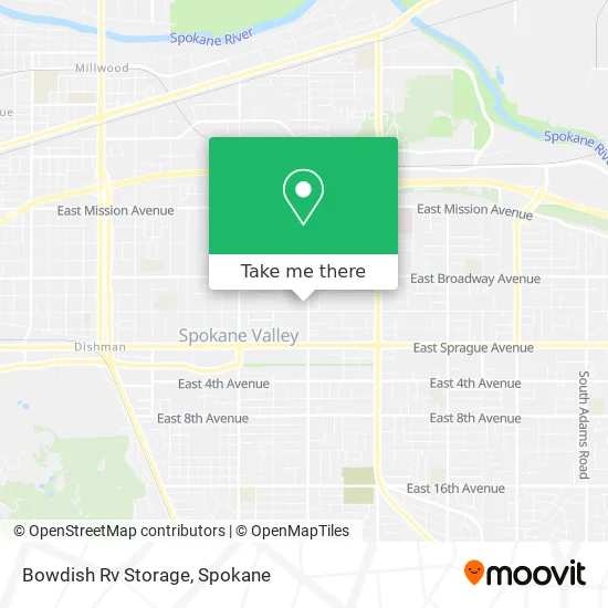 Bowdish Rv Storage map