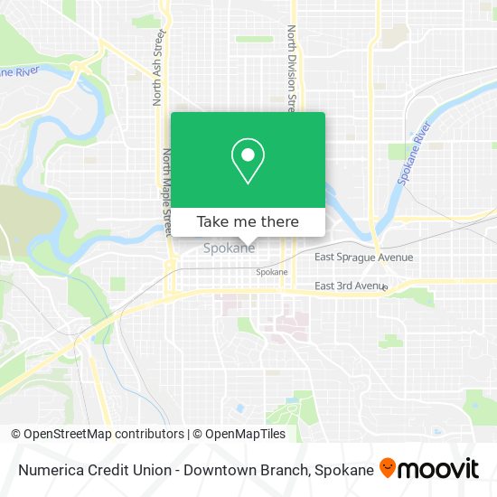 Numerica Credit Union - Downtown Branch map