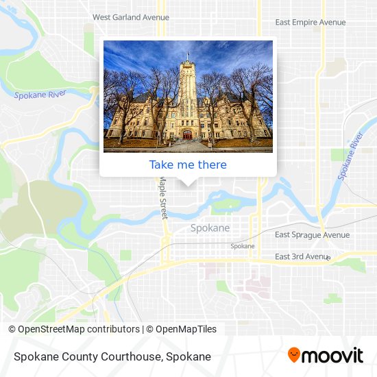 Spokane County Courthouse map