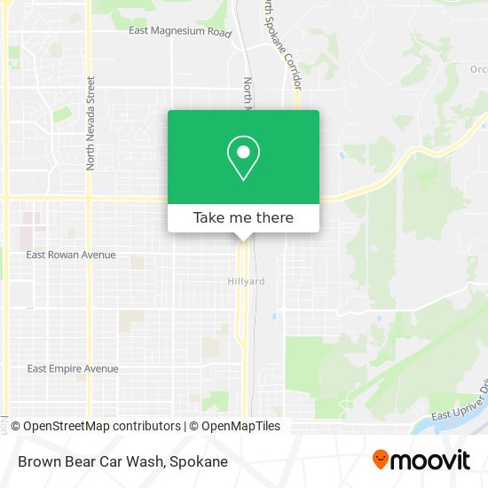 Brown Bear Car Wash map