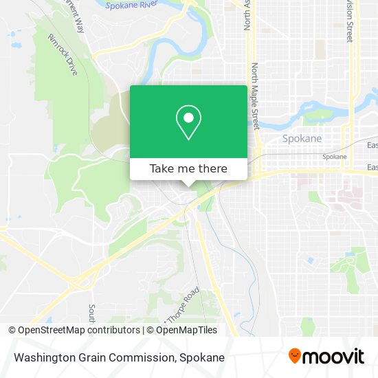 Mapa de Washington Grain Commission