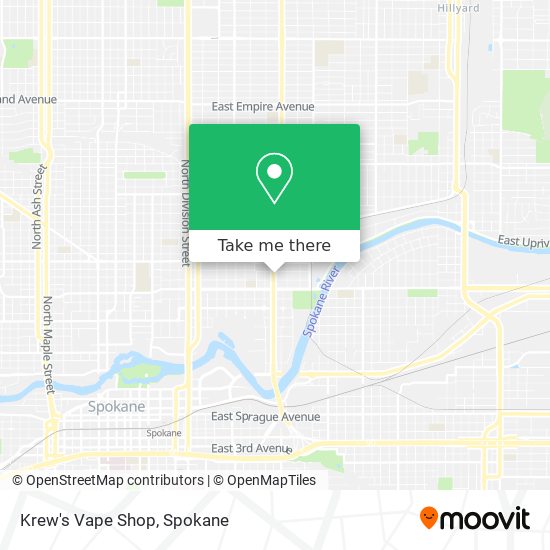 Mapa de Krew's Vape Shop