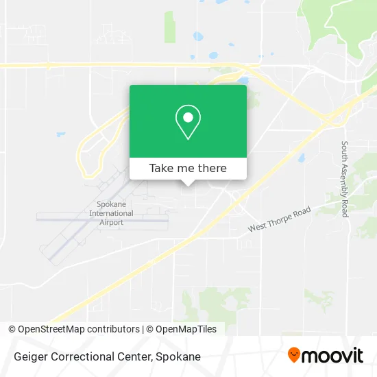 Geiger Correctional Center map
