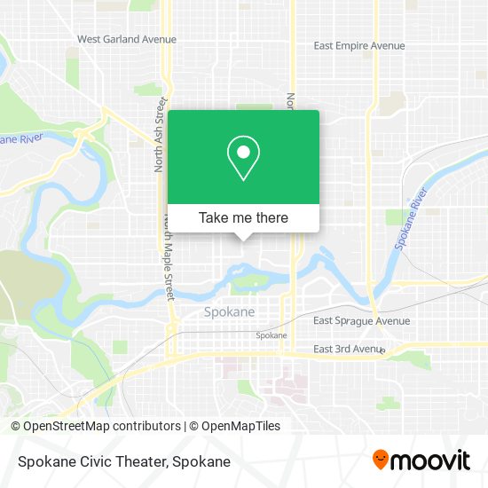 Mapa de Spokane Civic Theater