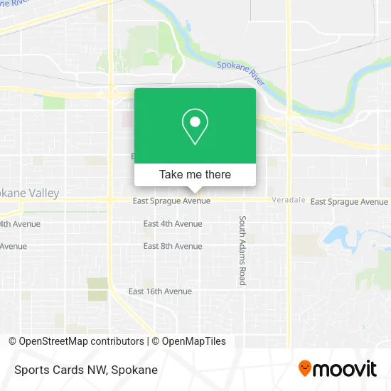 Sports Cards NW map