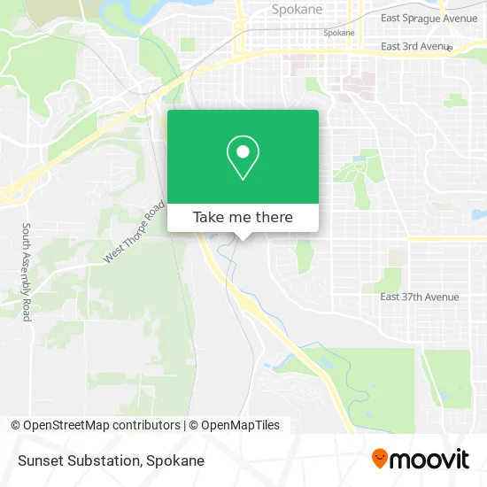 Sunset Substation map
