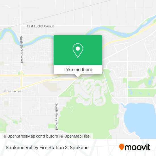 Spokane Valley Fire Station 3 map