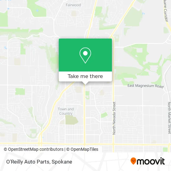 O'Reilly Auto Parts map