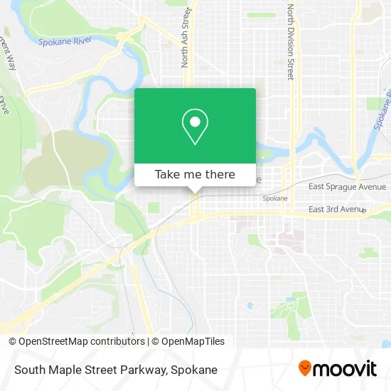 South Maple Street Parkway map