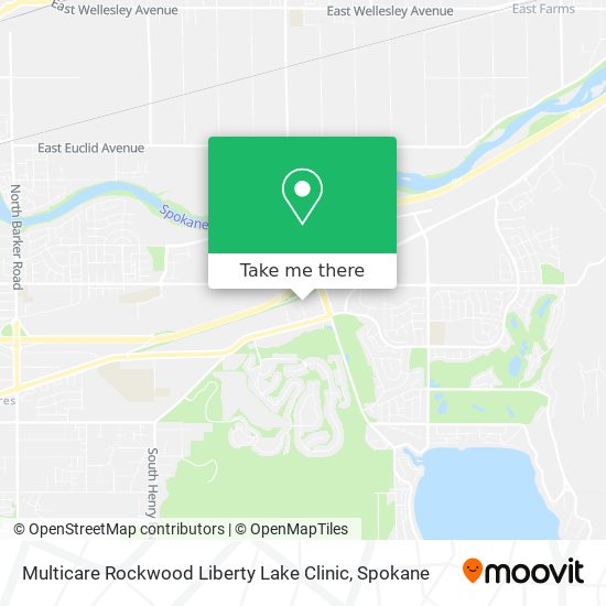Mapa de Multicare Rockwood Liberty Lake Clinic