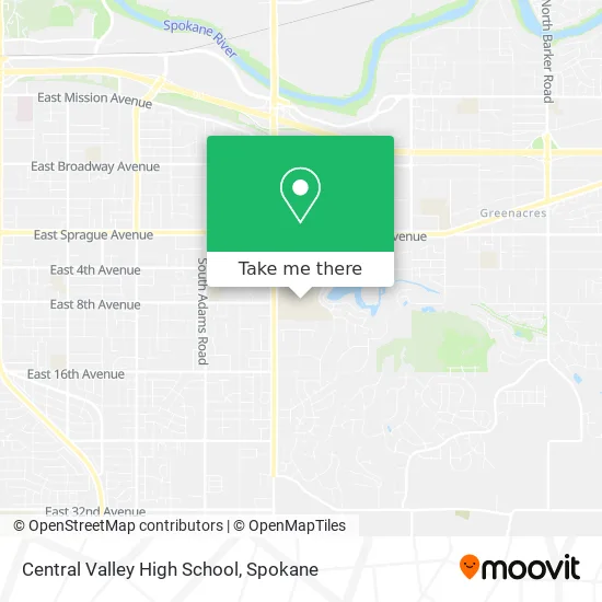 Mapa de Central Valley High School