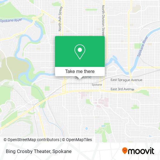 Bing Crosby Theater map