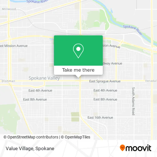Value Village map