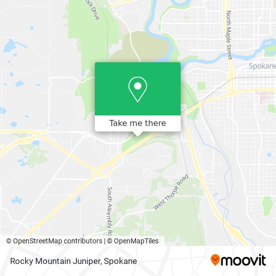 Mapa de Rocky Mountain Juniper