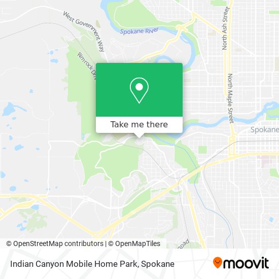 Indian Canyon Mobile Home Park map