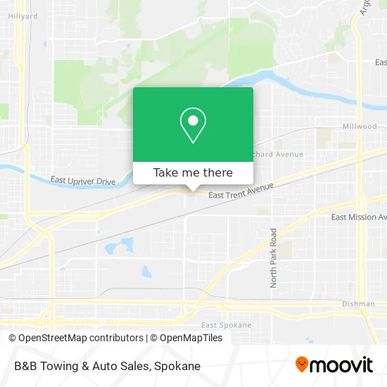 B&B Towing & Auto Sales map