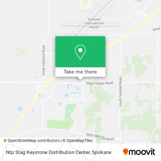 Mapa de Ntp Stag Keystone Distribution Center