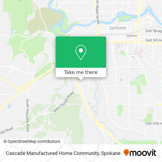 Cascade Manufactured Home Community map