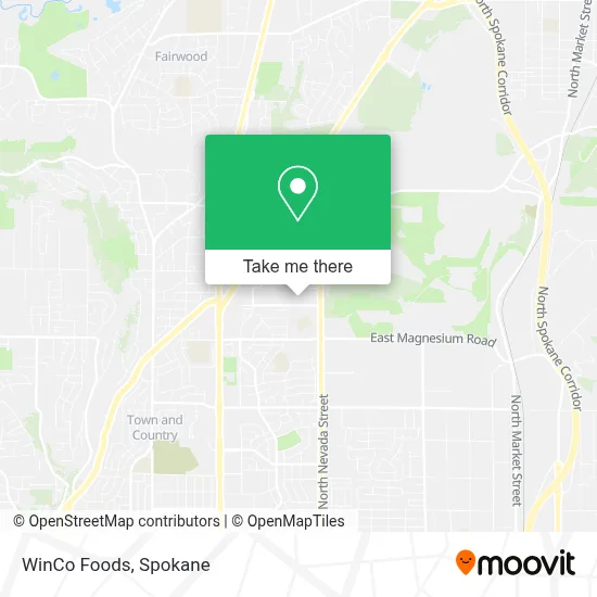 WinCo Foods map