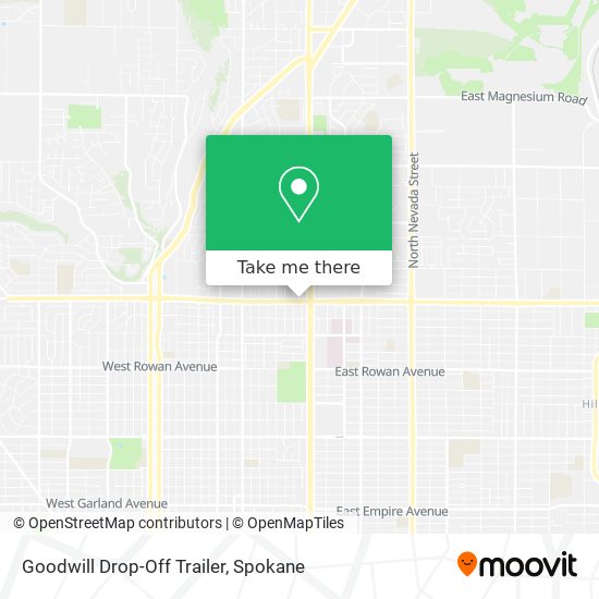Mapa de Goodwill Drop-Off Trailer