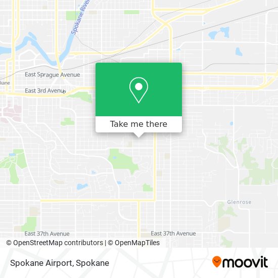 Spokane Airport map