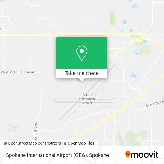 Spokane International Airport (GEG) map