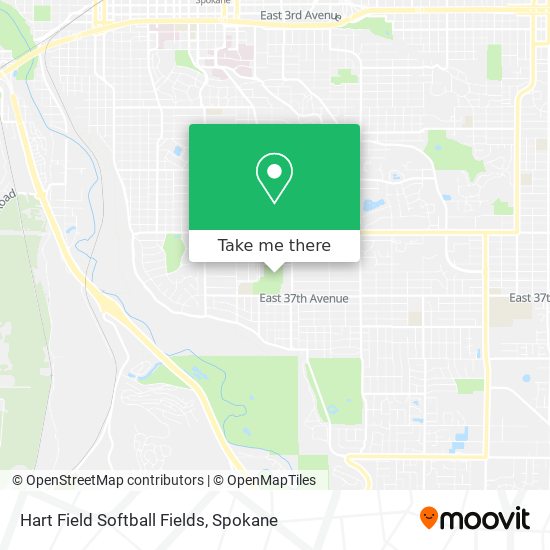 Hart Field Softball Fields map