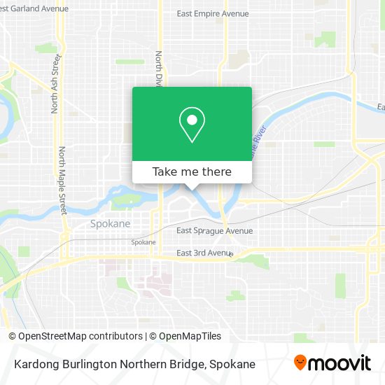 Kardong Burlington Northern Bridge map