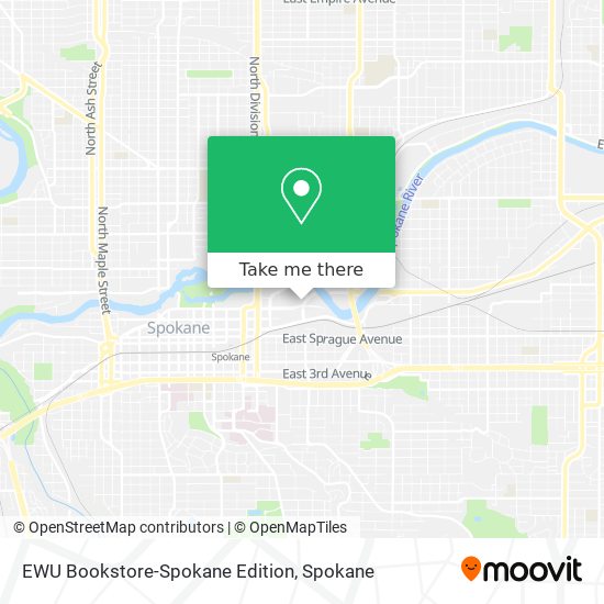 Mapa de EWU Bookstore-Spokane Edition