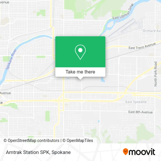 Mapa de Amtrak Station SPK