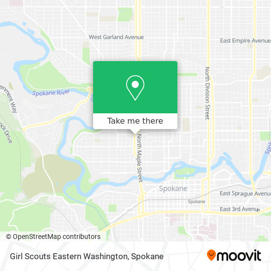 Girl Scouts Eastern Washington map