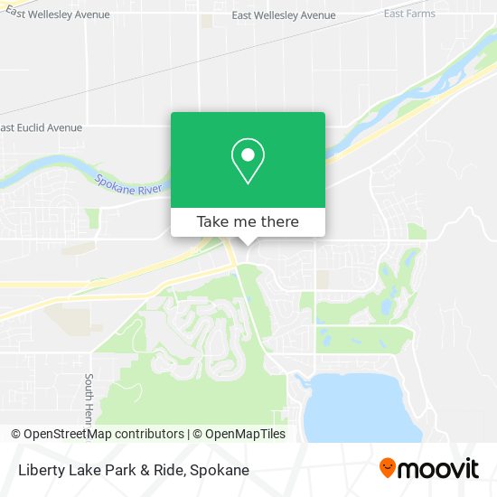 Mapa de Liberty Lake Park & Ride