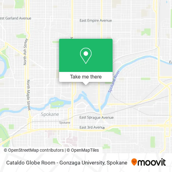 Mapa de Cataldo Globe Room - Gonzaga University
