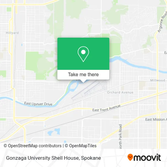 Gonzaga University Shell House map