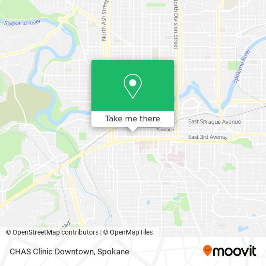 CHAS Clinic Downtown map