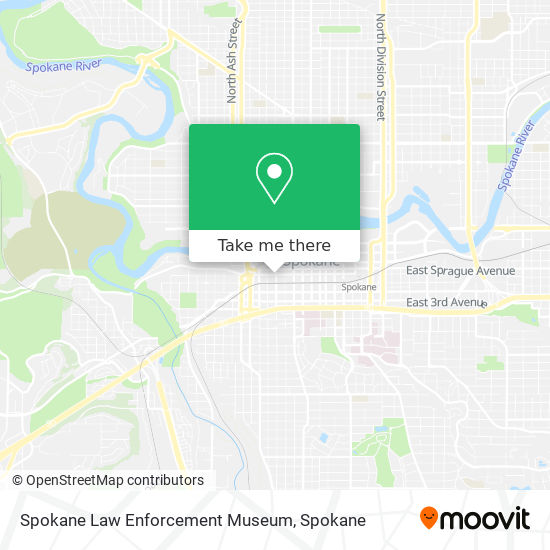 Spokane Law Enforcement Museum map