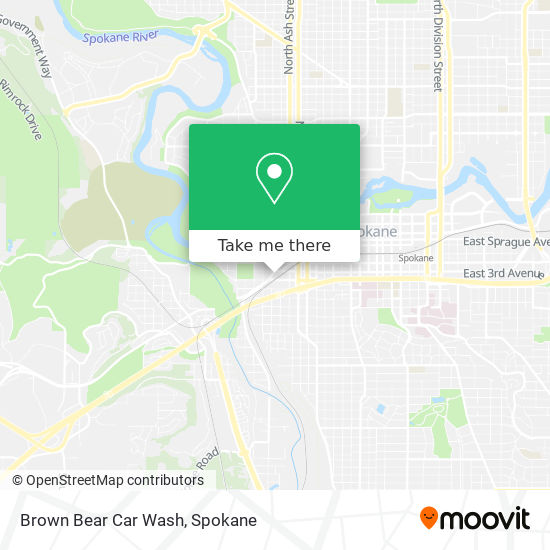 Brown Bear Car Wash map
