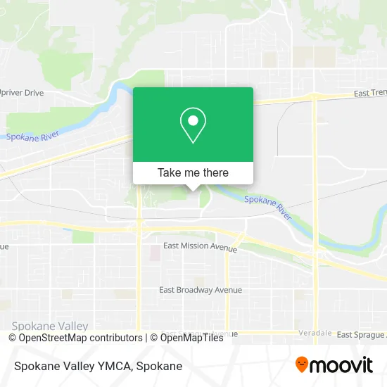 Spokane Valley YMCA map
