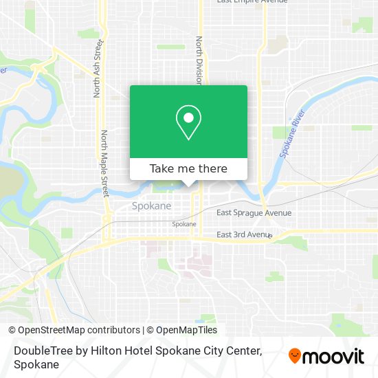 Mapa de DoubleTree by Hilton Hotel Spokane City Center