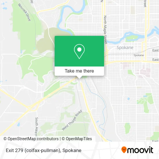 Exit 279 (colfax-pullman) map