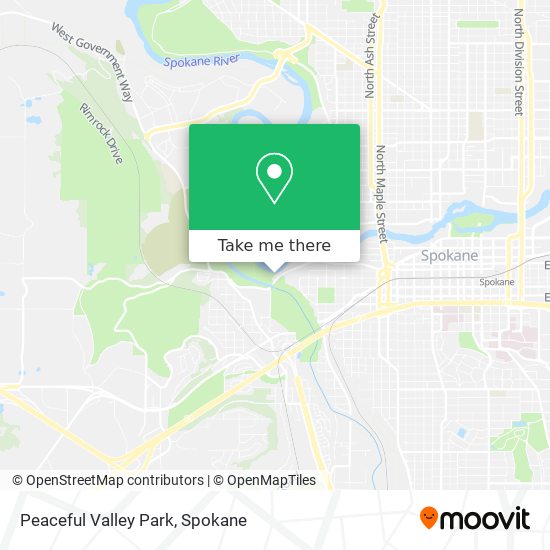 Peaceful Valley Park map