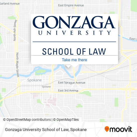 Gonzaga University School of Law map