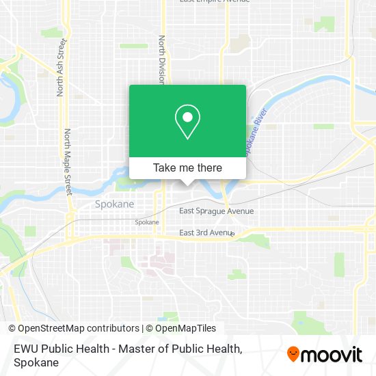EWU Public Health  - Master of Public Health map